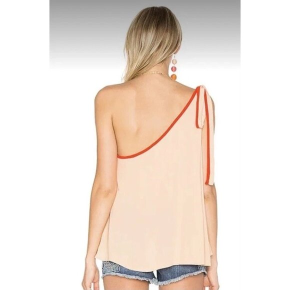 Free People Top Youre The One Shoulder Tie Strap Sleeveless NWT - Picture 3 of 13